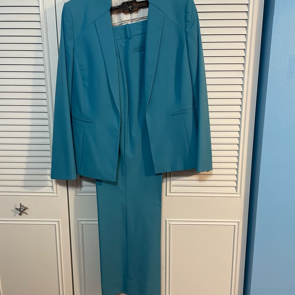 Tahari ASL Turquoise Women's Suit